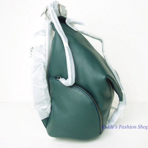 ❤️ NWT Rebecca Minkoff Julian Large Leather Backpack Bottle Green 100%  AUTHENTC main image 14